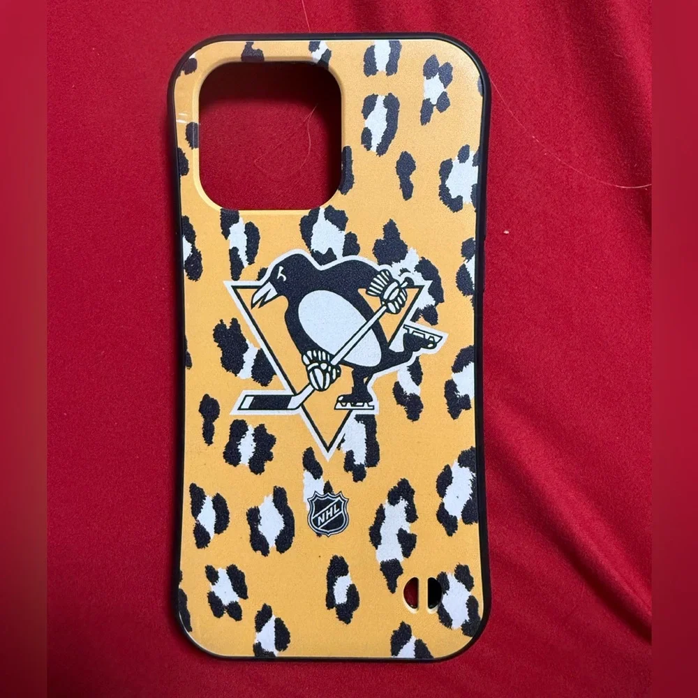 Leopard Pittsburgh Penguins iPhone 15 Pro Max Case
